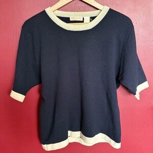 Vtg Brooks Brothers Wool T Shirt Women’s Size L